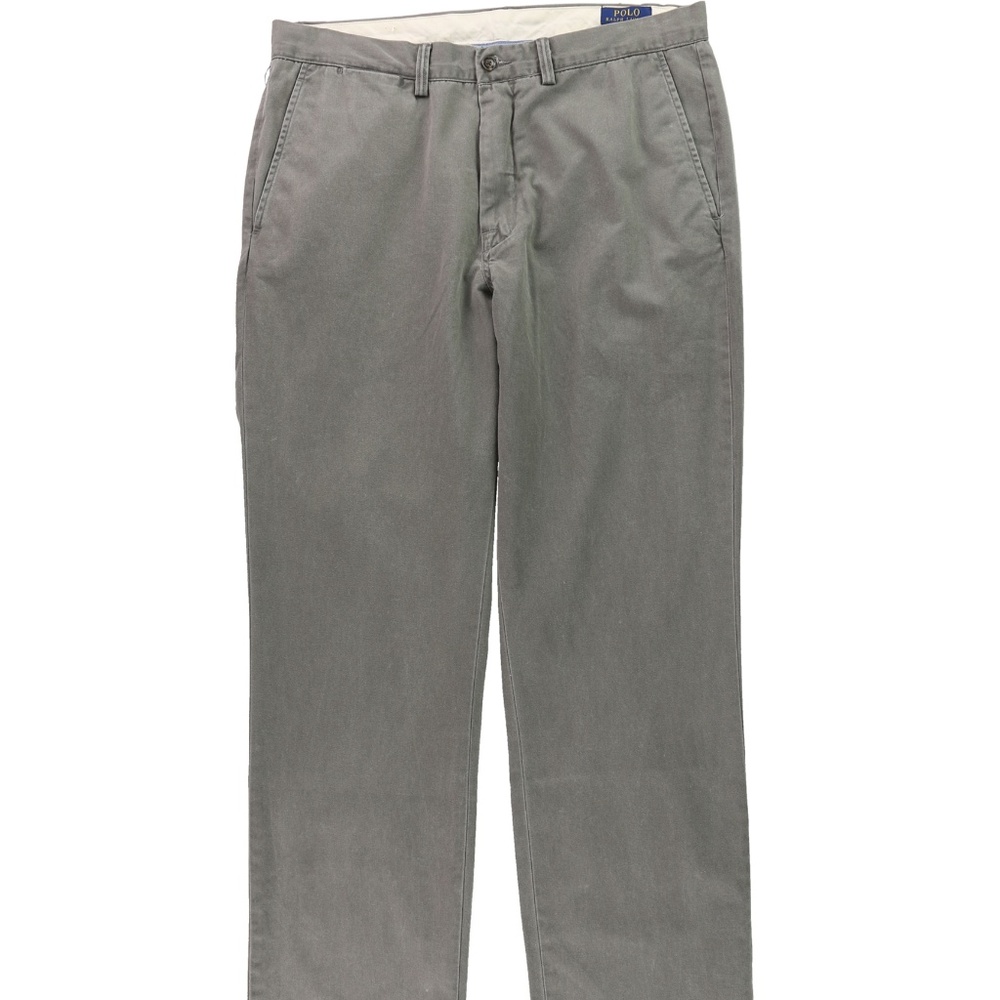 Mens Classic Fit Chino Pants Ralph Lauren Polo Gry